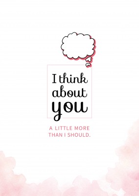 thinking of you quote card