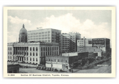Topeka, kansas, a section of business district