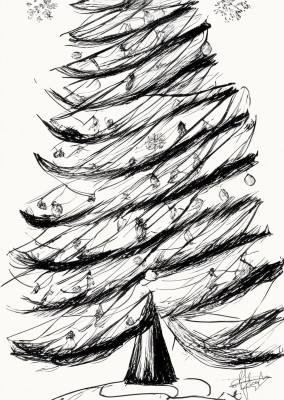 Disegno dell'albero di Natale