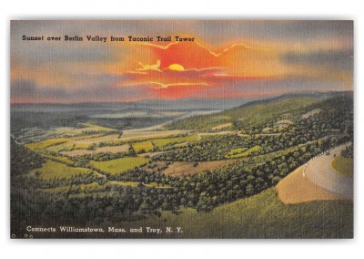 Troy New York Berlin Valley Sunset from Taconic Trail Tower