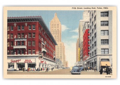 Tulsa Oklahoma Fifth Street Looking East