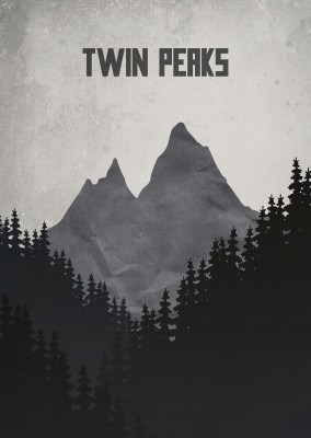 Kubistika Twin Peaks Wald und Berge