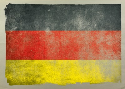 Postkarte Flagge Deutschland