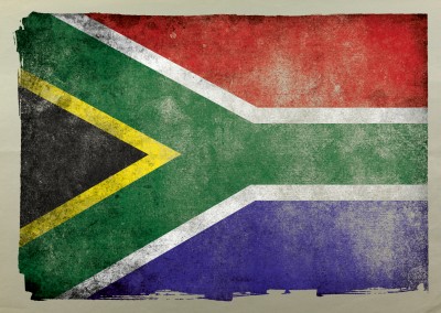Flagge Südafrika Grungestyle