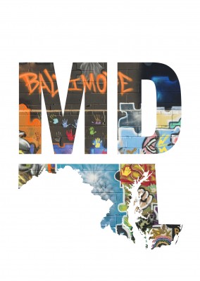 foto väggmålning i Baltimore