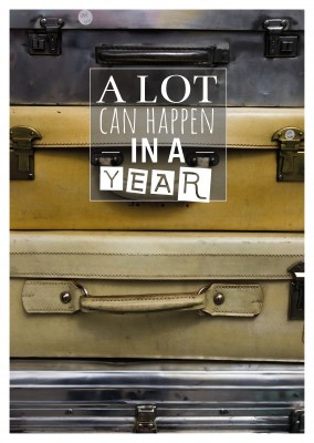 foto koffers er kan veel gebeuren in een jaar quote