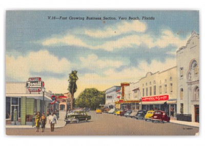 Vero Beach Florida Business Section Street Scene