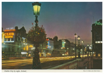 De John Hinde Archief foto Dublin door de nacht