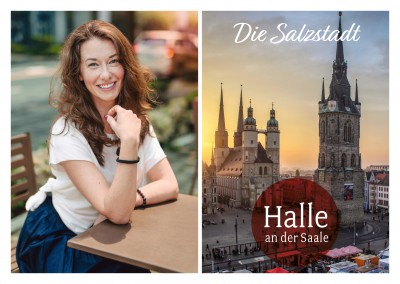 foto ansichtkaart Halle an der Saale Sterven Salzstadt