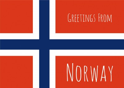 grafische vlag Norwegen
