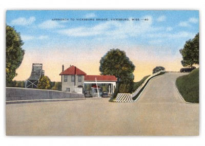 Vicksburg, Mississippi, approach to Vicksburg Bridge