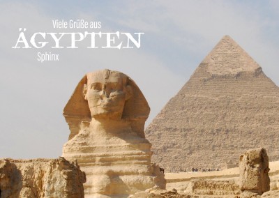 Postkarte Ägypten Sphinx