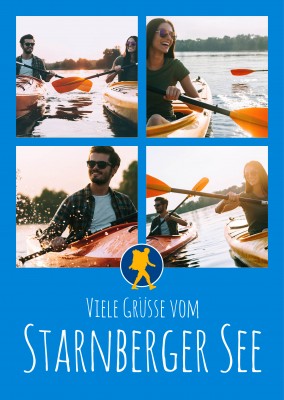 Meridian Design Postkarte Viele Grüsse vom Starnberger See