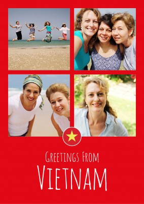 Postkarte Greetings from Vietnam