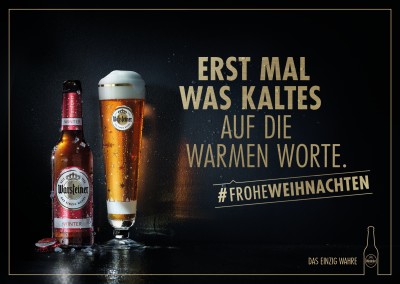 Erst mal was Kaltes auf die warmen Worte
