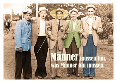 Gruppe Männer vintage Foto