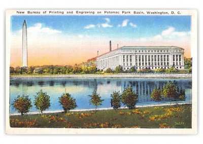 Washington DC, Bureau of Printing and Engraving, Potomac Park Basin