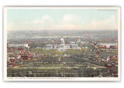 Washington DC Capitol from Washington Monument 