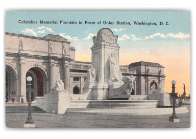 Washington DC, Columbus Memorial Fountain, Union Station
