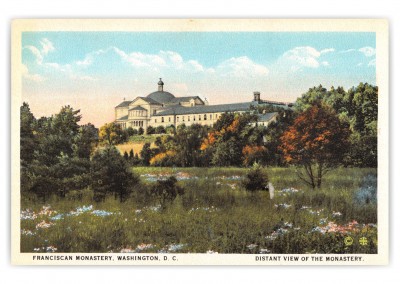 Washington DC, Distant view of Franciscan Monastery