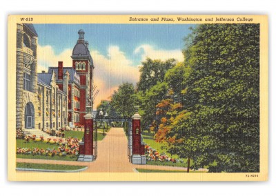 Washington, Pennsylvania, Entrance and Plaza, Washington and Jefferson College
