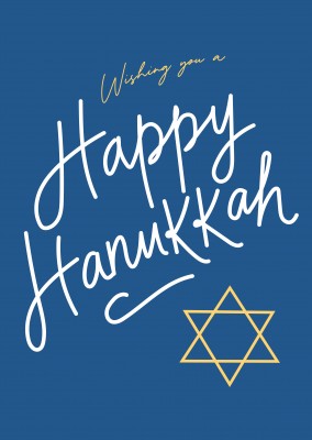 Wishing you a Happy Hanukkah