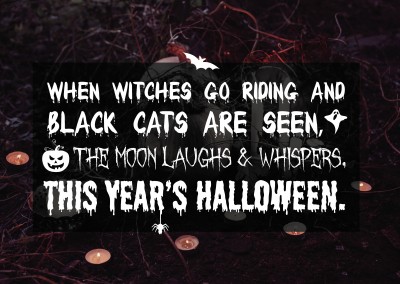 quote When witches go riding and black cats are seen ...