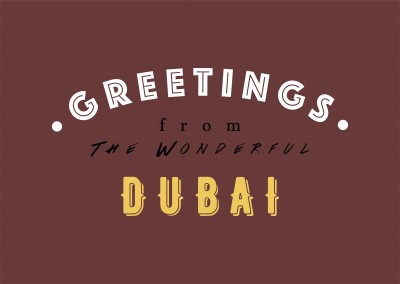 Greetings from the wonderful Dubai
