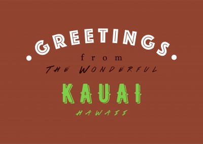 Greetings from the wonderful Kauai
