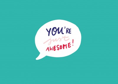 YOU ARE JUST AWESOME handgeschrieben