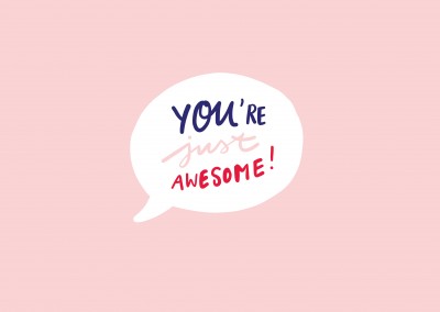 YOU ARE JUST AWESOME handgeschrieben