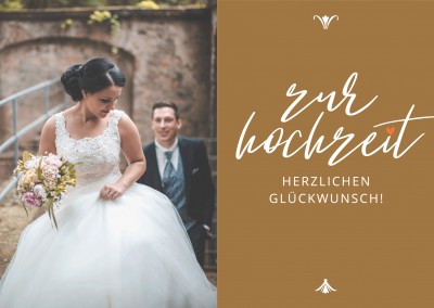 Meridian Design Zur Hochzeit herzlichen GlÃ¼ckwunsch