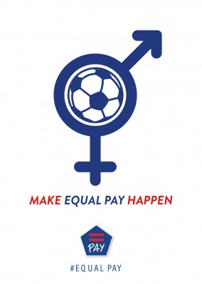 Equal Pay postcard design